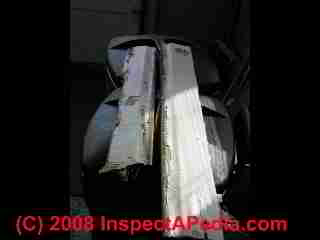 Photograph of paint failure details